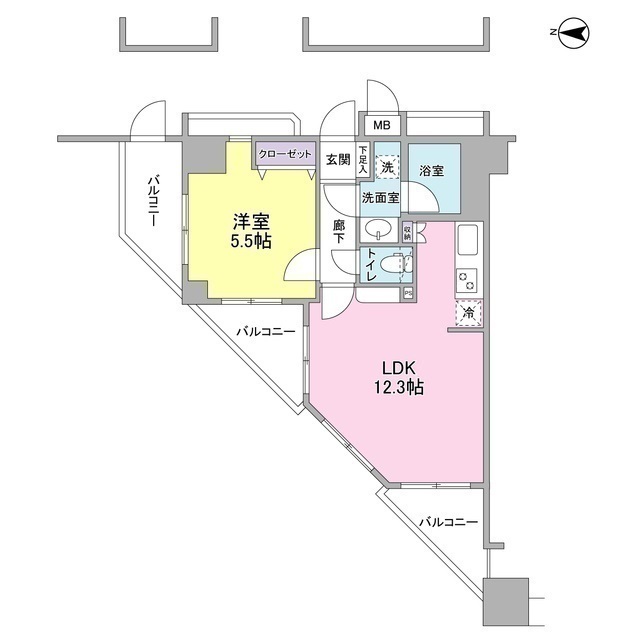 9階の間取り図