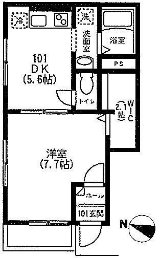 1階の間取り図
