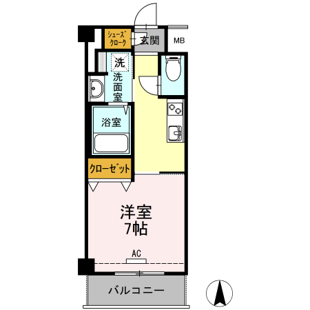 1階の間取り図