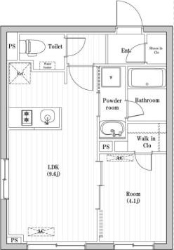2階の間取り図