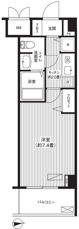 8階の間取り図