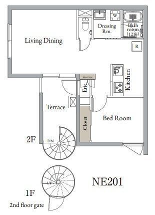 2階の間取り図
