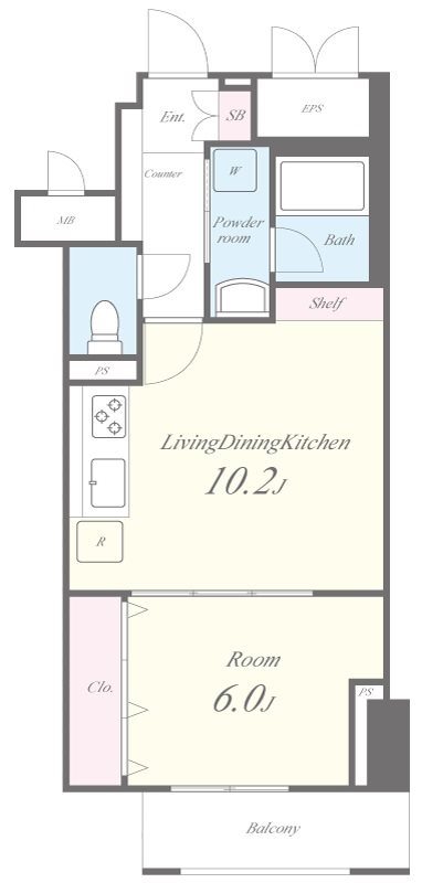 8階の間取り図