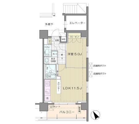 8階の間取り図