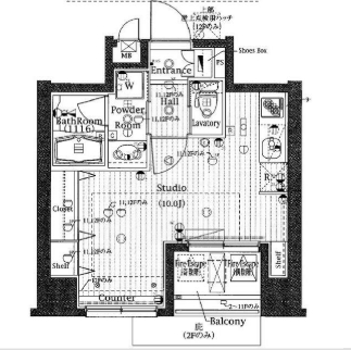 8階の間取り図