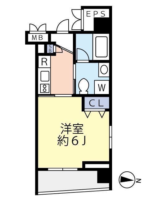 8階の間取り図