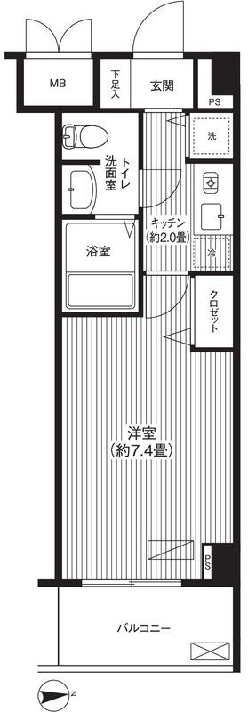 2階の間取り図