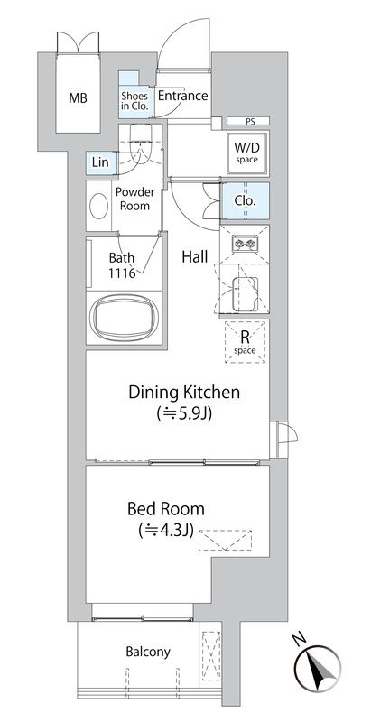 5階の間取り図
