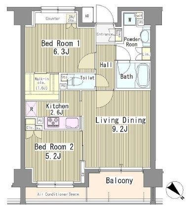3階の間取り図