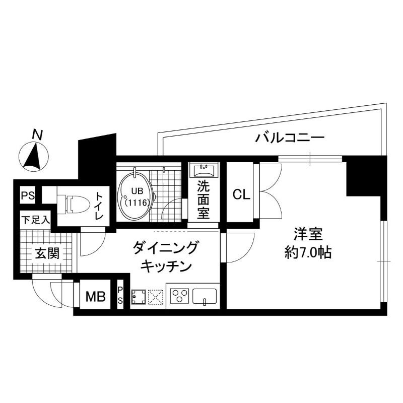 6階の間取り図