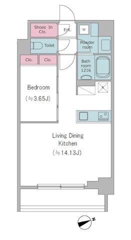 8階の間取り図