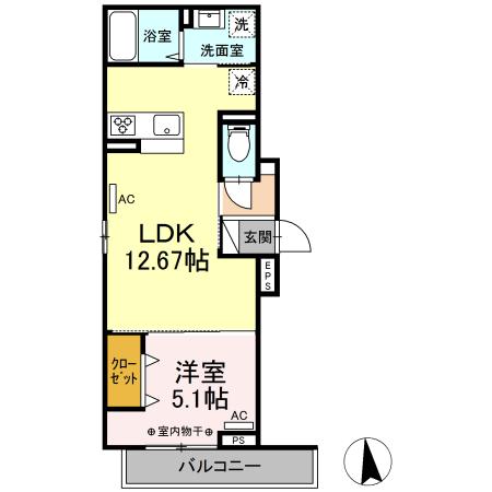 2階の間取り図