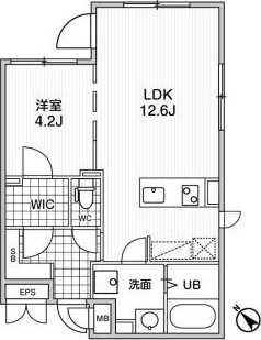 4階の間取り図