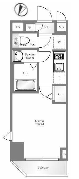 8階の間取り図