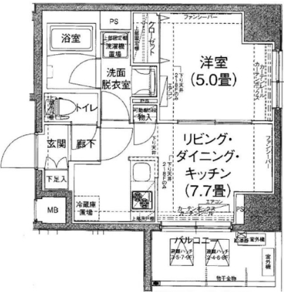 4階の間取り図