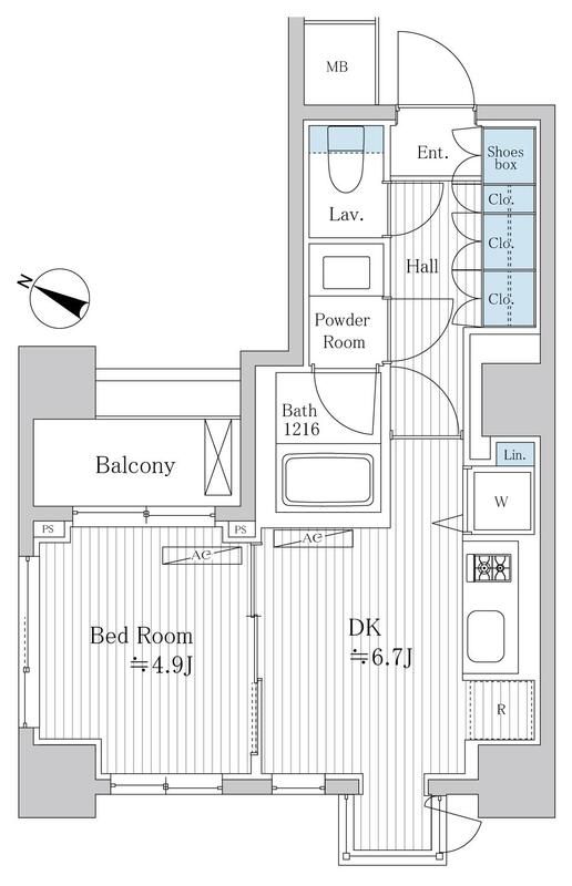 5階の間取り図