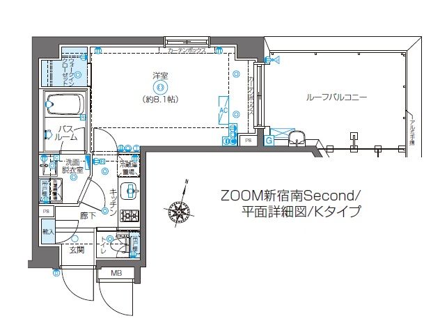 4階の間取り図