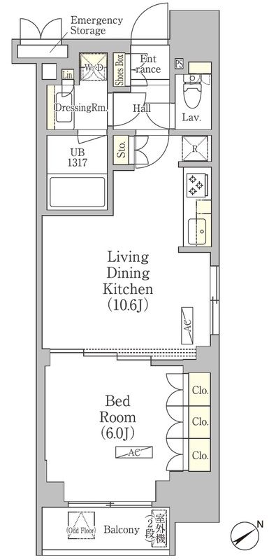 5階の間取り図
