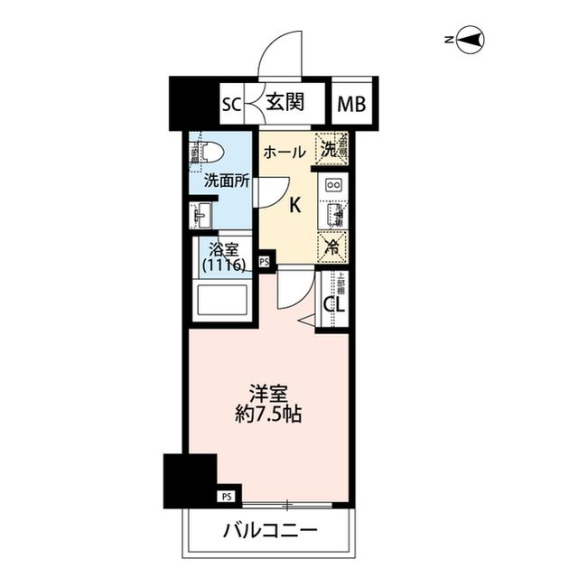 7階の間取り図