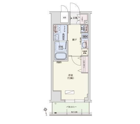 4階の間取り図