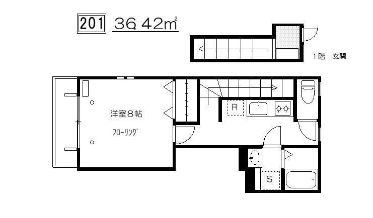 2階の間取り図