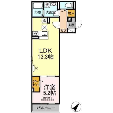 2階の間取り図