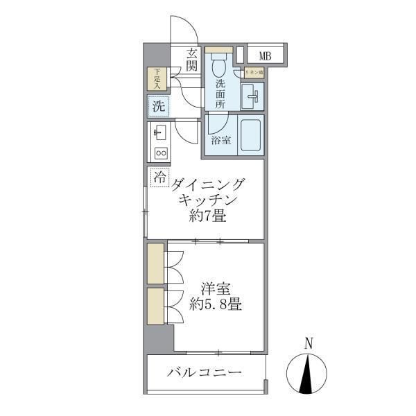 8階の間取り図