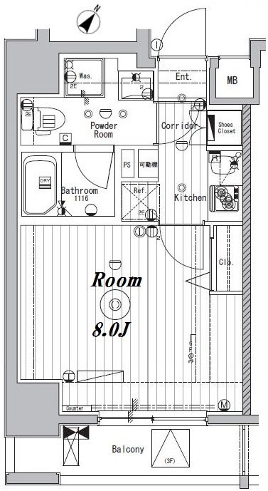 3階の間取り図