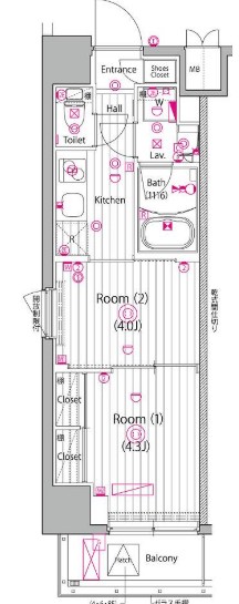 4階の間取り図