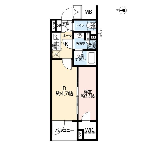 2階の間取り図