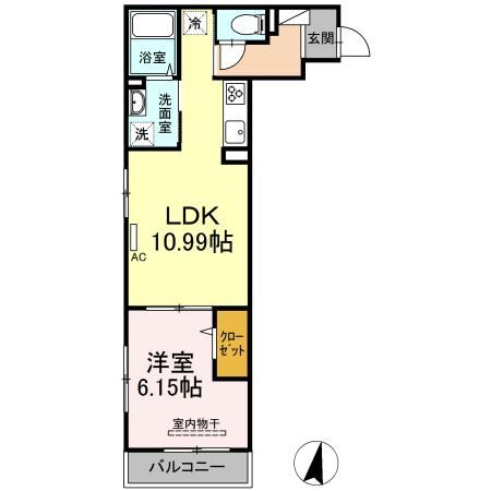 2階の間取り図