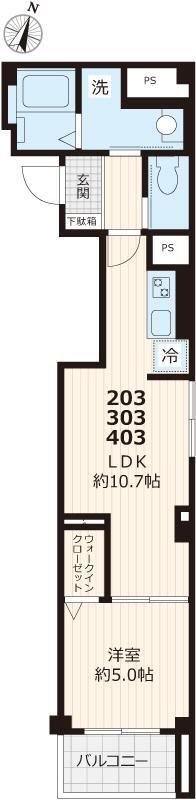 2階の間取り図