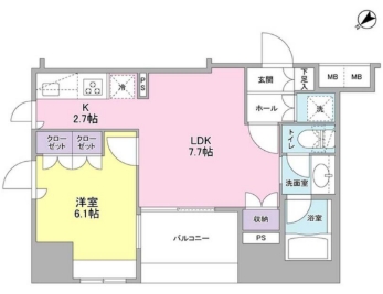 7階の間取り図