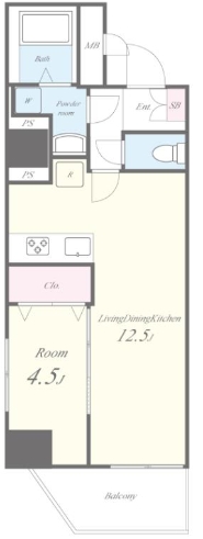 2階の間取り図