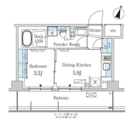 5階の間取り図