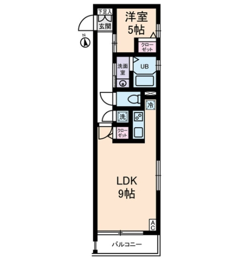 2階の間取り図