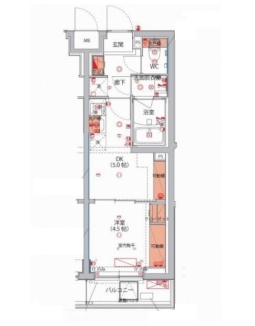 2階の間取り図