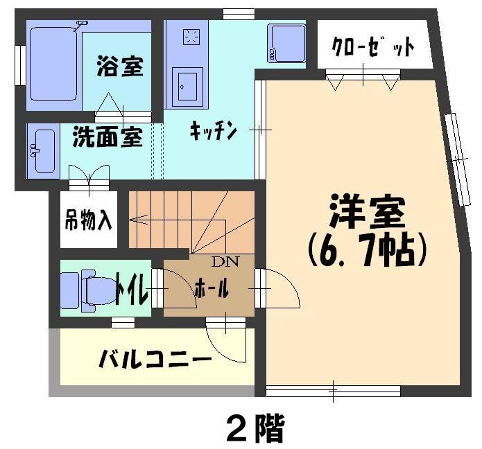 2階の間取り図