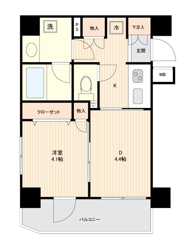 1階の間取り図