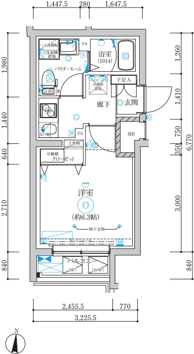 3階の間取り図