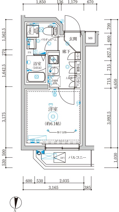 3階の間取り図