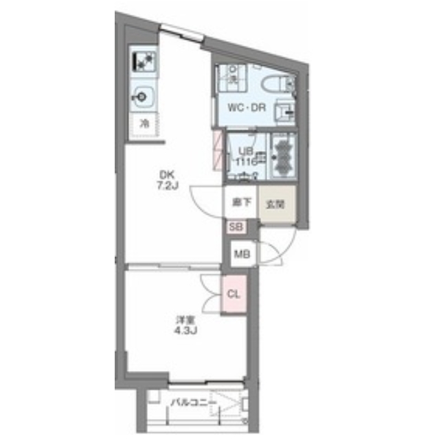 2階の間取り図