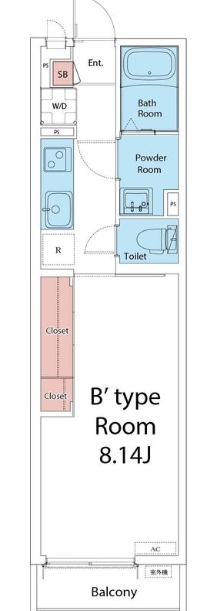 2階の間取り図