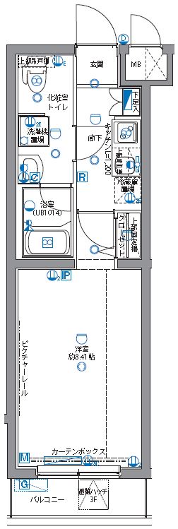 4階の間取り図