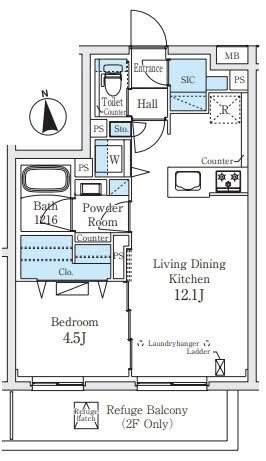 2階の間取り図