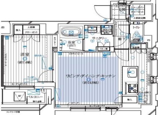 7階の間取り図