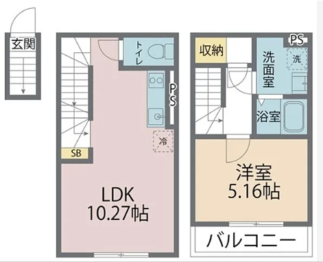 2階の間取り図