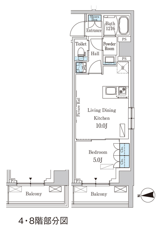 4階の間取り図