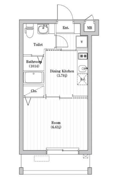 2階の間取り図