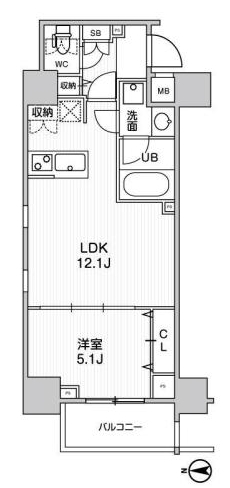 9階の間取り図